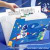 A4 Multi-Layer Accordion Folder: Large Capacity Student Cartoon File and Test Paper Organizer