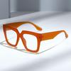 Fashion Oversized Blue Light Blocking Glasses Big Square Frame Non Prescription Eyewear for Women Men Computer Gaming