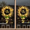 Christmas, Gold, Bells, Easter Eggs, Flower Garlands, Glass Stickers, Restaurant Window Decorations, Background Static Stickers, Party Decorations