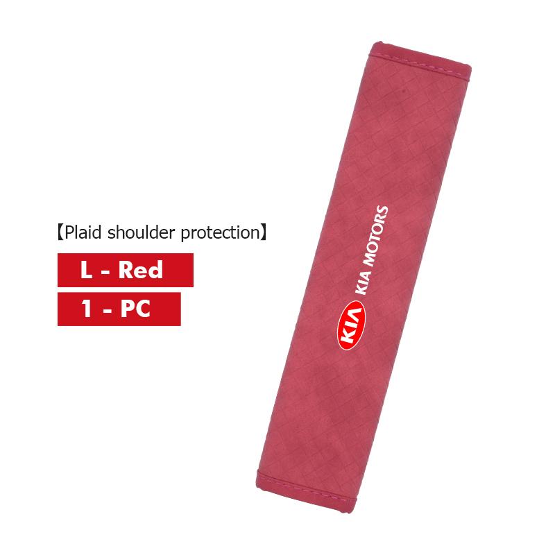 CNR2 For KIA Leather Car Seat Belt Shoulder Pad Shoulder Strap Protection Pad Sorento Stinger Soul Spectra Niro Cadenza Sephia