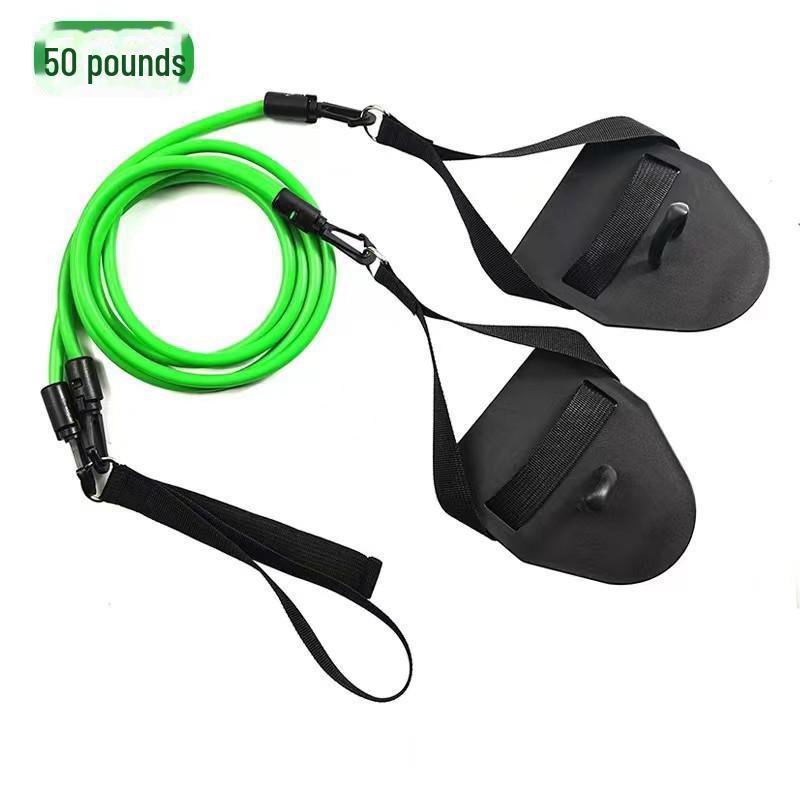 "Professional Swim Training Pull Rope: Paddling Hand Web for Child & Adult Freestyle Arm Strength Simulation"