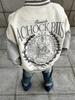 Unisex College Style Baseball Jacket with Embroidered Stand Collar - Trendy, Loose-Fit Outerwear for Autumn