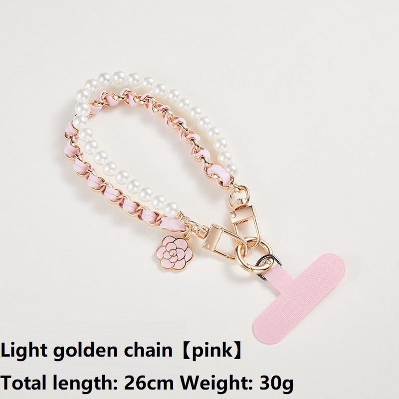 Anti Loss Doll Hang Pearl Necklace Universal Mobile Phone Lanyard Cell Phone Wrist Strap Cell Telephone Chain Beads SJGS19
