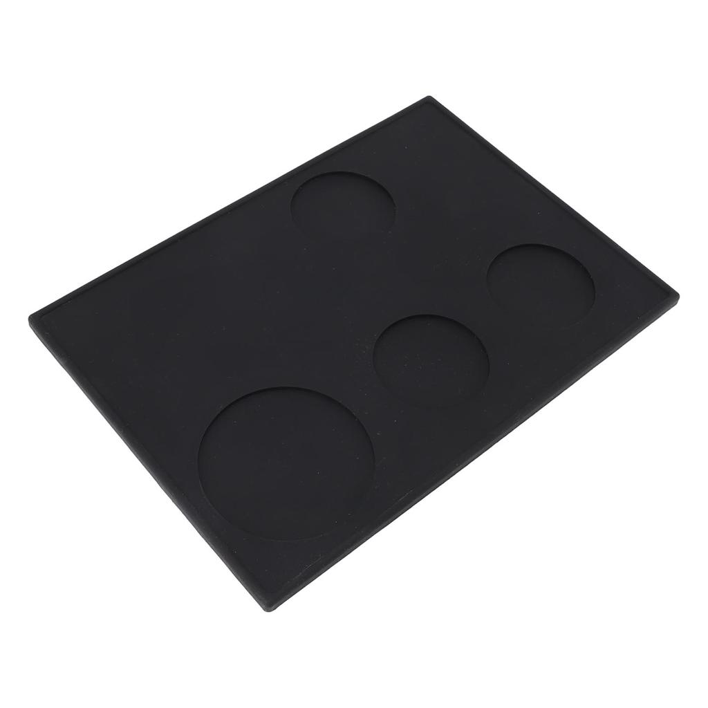 Coffee Tamping Mat Silicone Anti Slip Multiple Slots Coffee Tamper Pad for Home Kitchen Bar Coffee