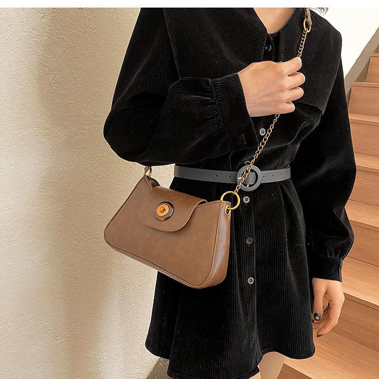 IELGY Textured Vintage Crossbody Shoulder Underarm Bag