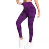 Tie-Dye High-Waist Yoga Pants - Cropped, Peach Hip, Tight Fit Fitness Leggings