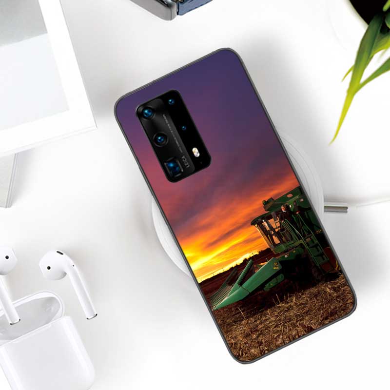 Farm Vehicle Tractor Soft Clear Phone Case For Huawei P30 Lite P10 P20 P40 P50 Pro Mate 40 Pro 30 20 10 Lite Cover Silicone