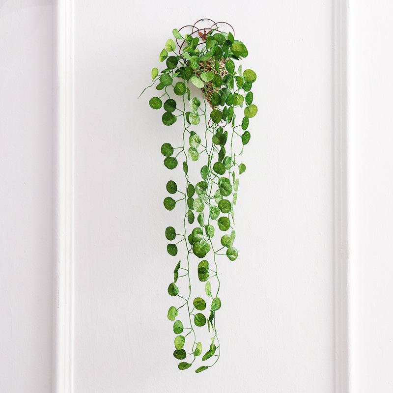 Artificial Green Willow Wall Hanging Indoor Living Room Hanging Basket Plant Wall Green Plant False Flower Vine Vine Hanging Decoration