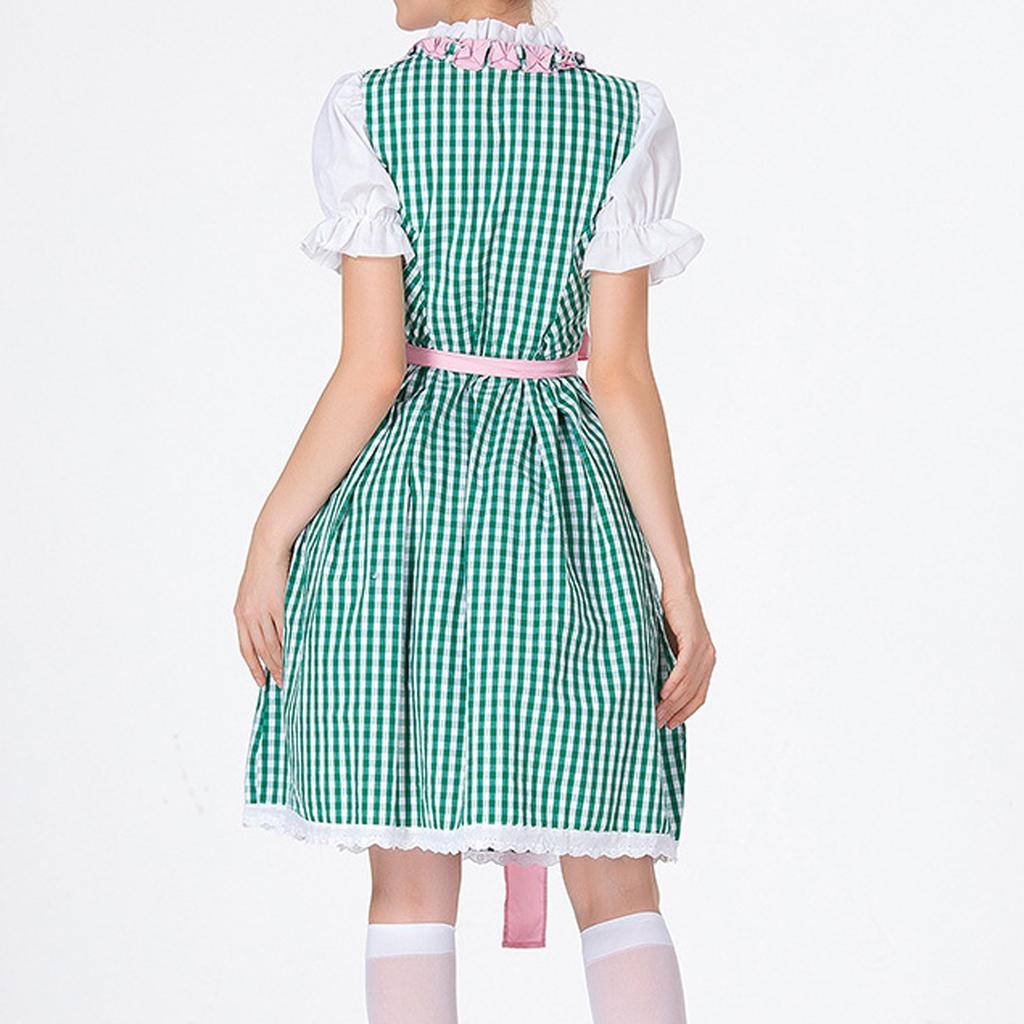 Kostým na pivní festival, Dámský vystupovací kostým, Šaty se čtvercovým výstřihem Šaty se čtvercovým výstřihem