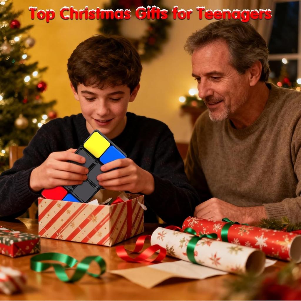 Pup Go Electronic Memory Game for Kids Ages 8-13, Handheld Light and Music Games, Fidget Toys for Teenager, Cool Presents for Teenage