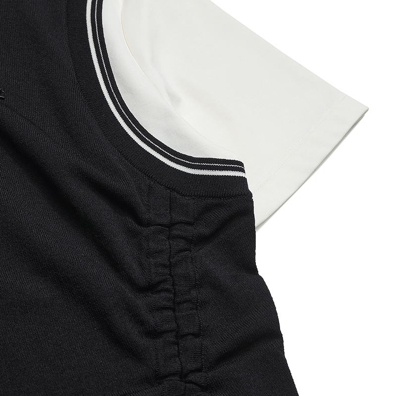 FILA White Fashion Classic Simple Retro Casual Comfortable Short Sleeve T-Shirt Women tops F11W613101FNV