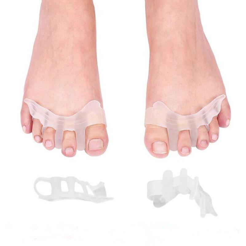 Separatore per dita dei piedi Protezione morbida in silicone Divisore Borsite Regolatore ortopedico Cura del piede Allevia il dolore Uso ripetuto sicuro