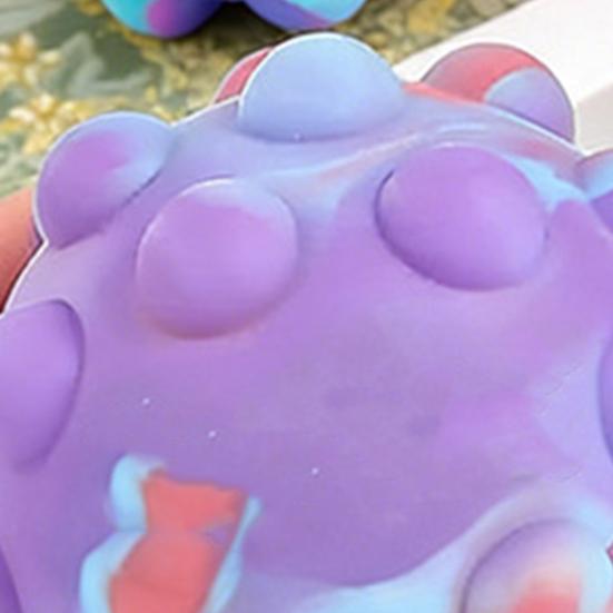 Bubble Stress Ball Food Grade Silicone Squeeze Ball Fidget Toy Anxiety Reduction Decompression Ball Sensory Toy