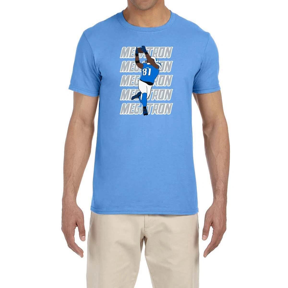 Detroit Lions Calvin Johnson Megatron Text Pic T-Shirt M