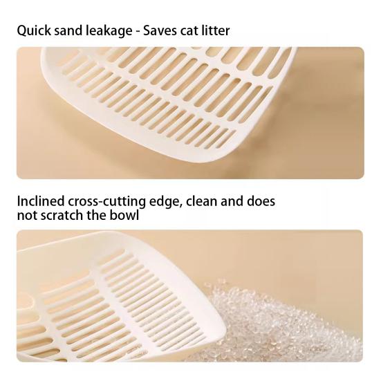 Cat Litter Scoop Plastic Pet Litter Scooper with 3-Layer Mesh Design Deep Shovel Pooper Lifter for Cat Litter Box
