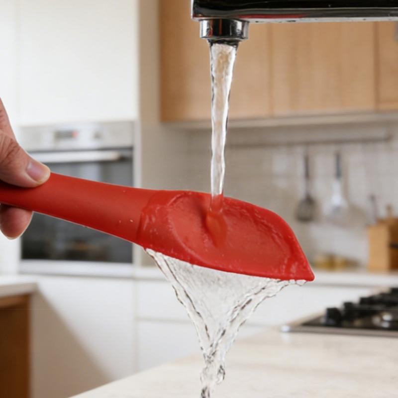 Kitchen Silicone Spatula Cooking Dough Scraper Cream Butter Smoother Heat-Resistant Utensils Baking Cake Tools