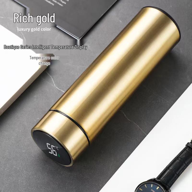 Herren Smarte Anzeige Isolierte Edelstahl-Teekanne mit Sieb