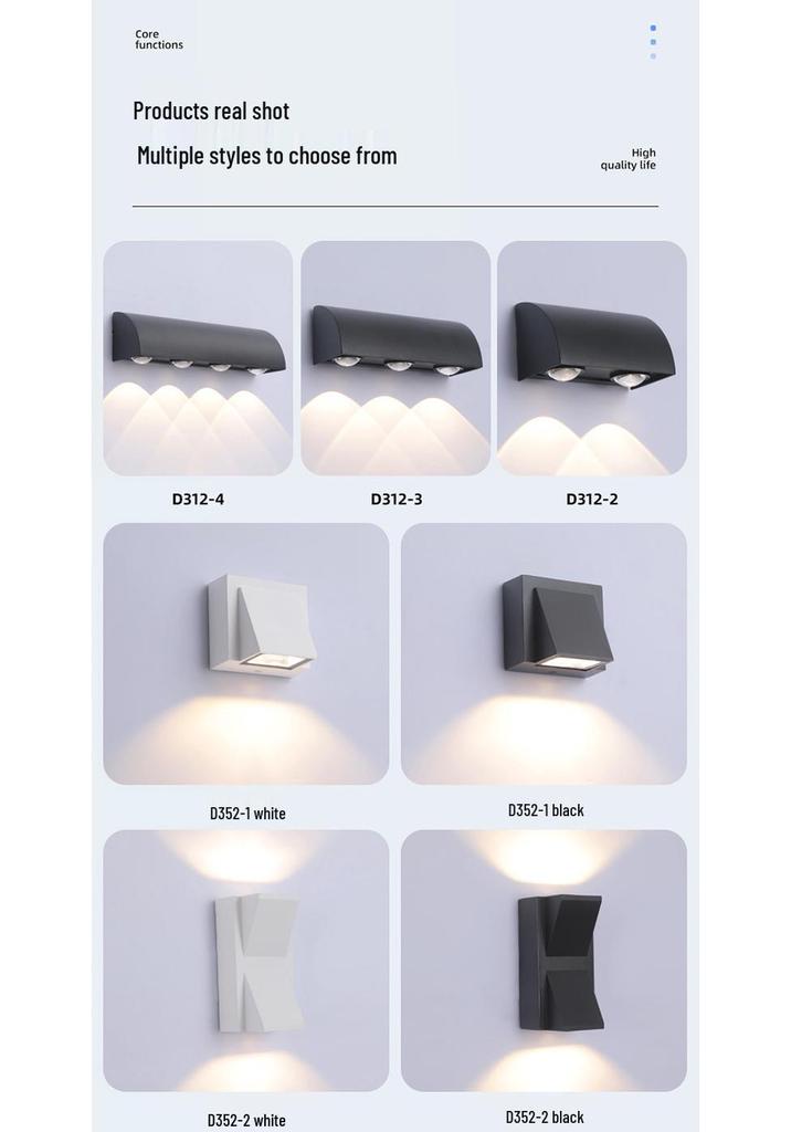 Modern LED Waterproof Outdoor Wall Lamp – Creative Design for Corridor
