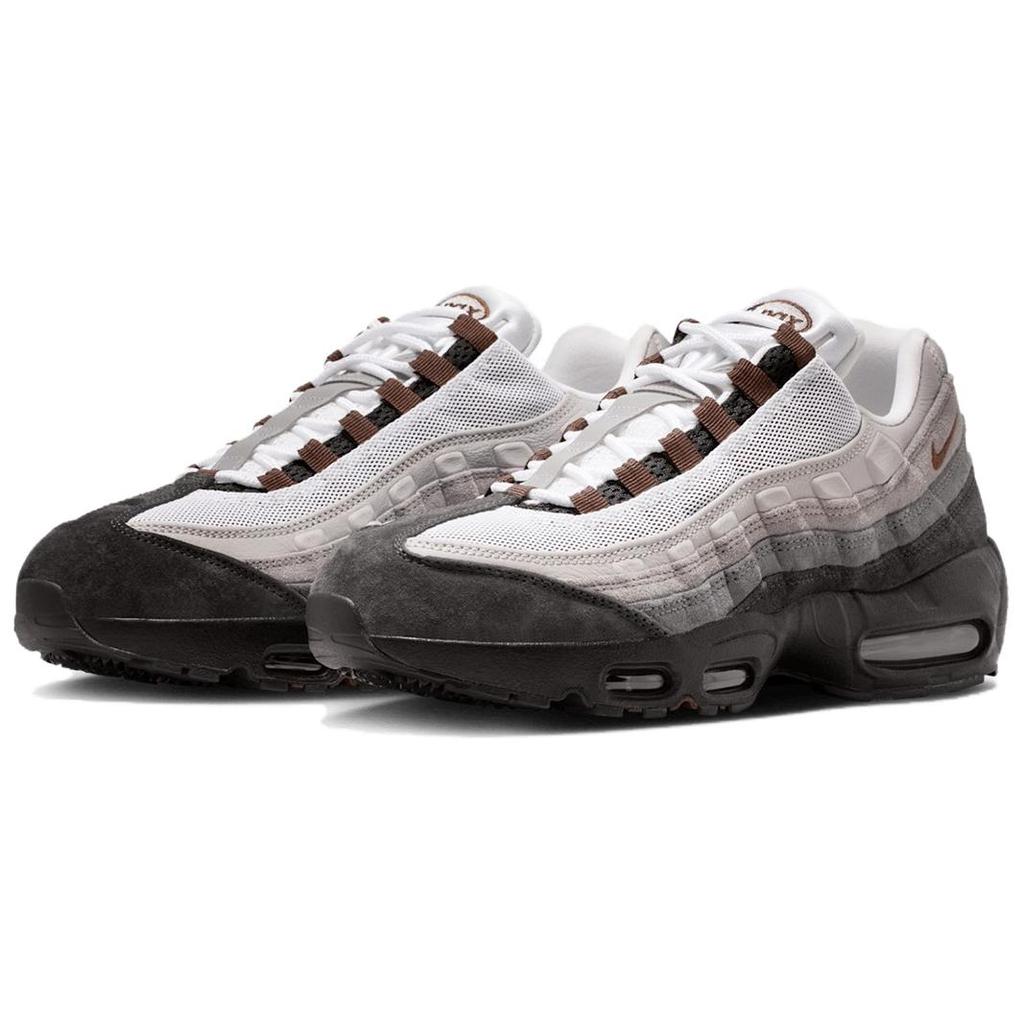 Nike Air Max 95 Comfortable And Lightweight Abrasion Resistant Low Top Running Shoes Unisex Black Gray HF7545-002