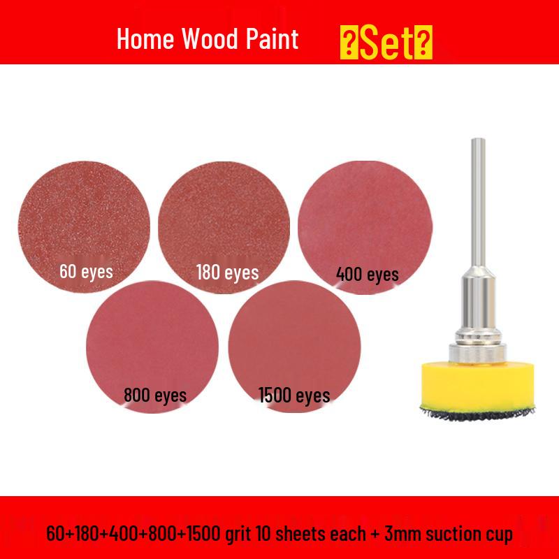 1-Inch Self-Adhesive Flocking Sanding Discs for Hand Drill Polishing