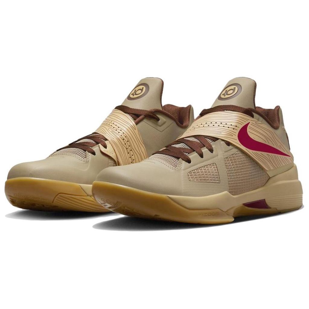 Nike Vyriški Zoom KD 4 Drakono Metų 2.0 vyriški sportbačiai Rudo Khaki Kilniai-Raudoni FJ4189-200