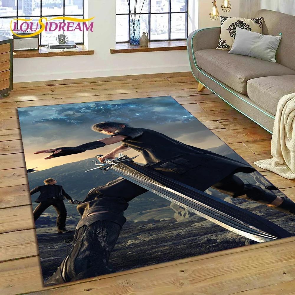 Final Fantasy Series Games Cartoon Carpet Rug for Bedroom Living Room Home Sofa Decoration,Children Game Large Decor Floor Mat