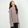 Snofur Women's Round Neck Loose Knit Sweater