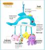 Happy Monkey Teether & Rattle Plush Crib Toy