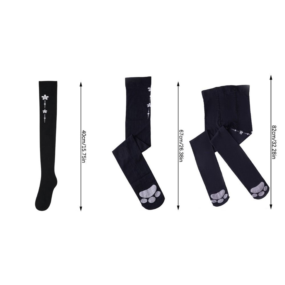 Sweet Above Knee Cat Paw Long Socks Kawaii Lolita JK Thigh High Stockings Pantyhose Cat Claw Stockings Daily Wear