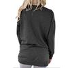 Women's Fashion Color Loose Round Neck Long-Sleeved T-Shirt Top