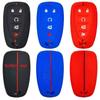 Rubber Car Key Fob Cover Silicone Protector Case for Chevrolet Cruze 2016 Malibu XL 5 Buttons Keyless Go Remote Accessories