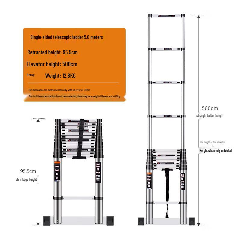 BUBUWEN Multi-functional Folding Aluminum Telescopic Ladder
