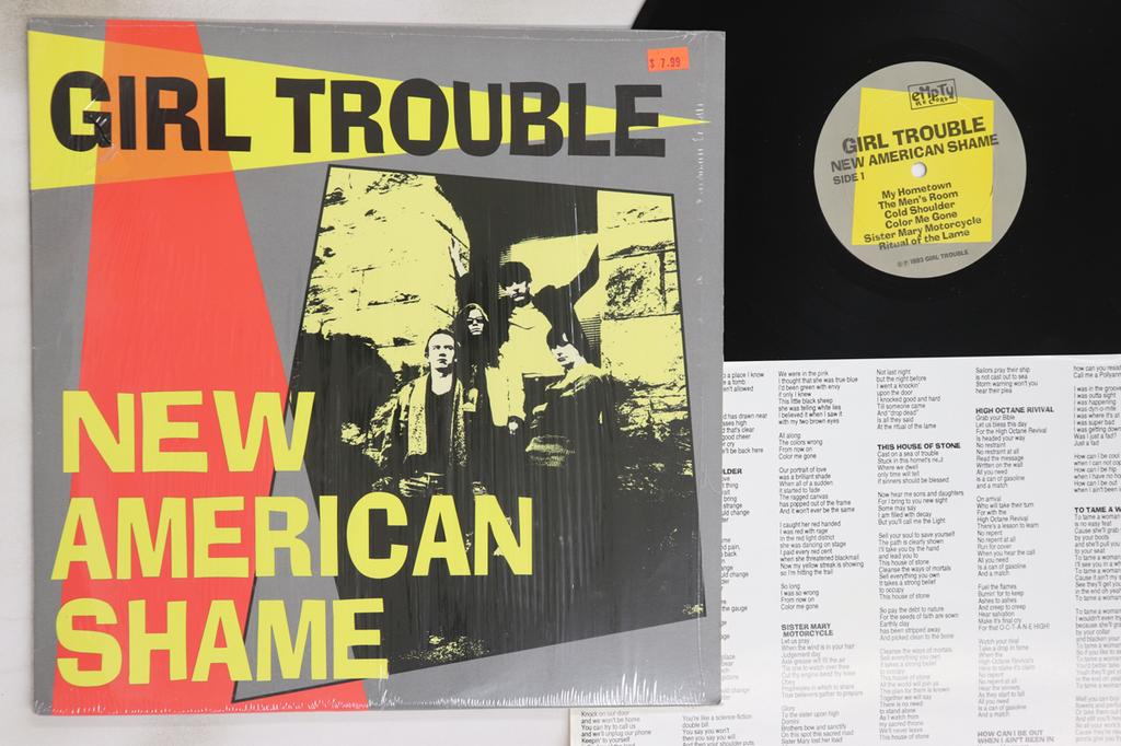 LP Record GIRL TROUBLE - New American Shame  MT204 Empty Records 1993 US Rock Used