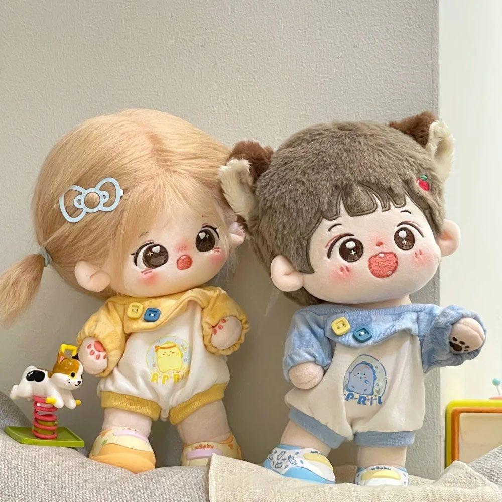 Jumpsuit Baumwollpuppenkleidung Outfit Plüschpuppenkleidung 20cm Baumwollpuppenkleidung Kindermädchenspielzeug