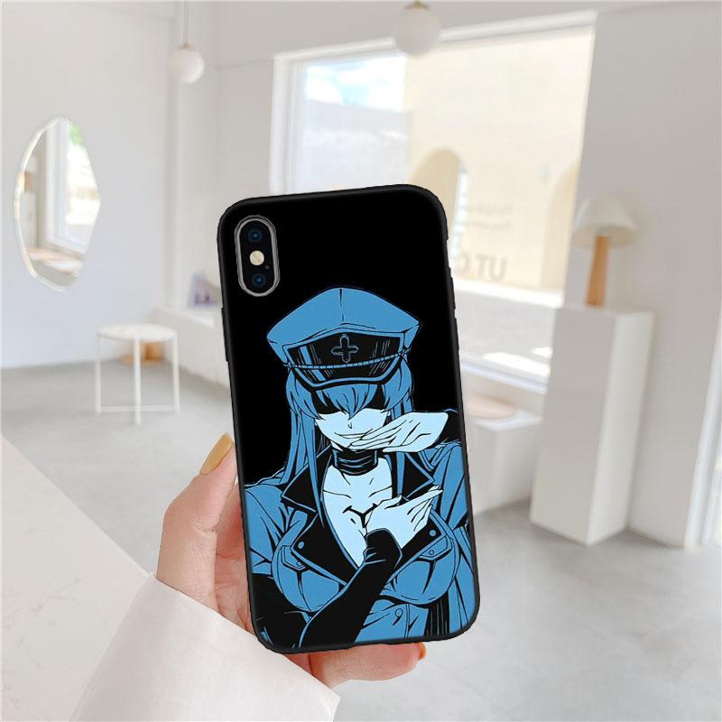 LO8 Anime Esdeath Soft Shell Phone Case for iPhone SE X XS XR 11 16E 17 Pro Max Air 8 7 6 6s Plus