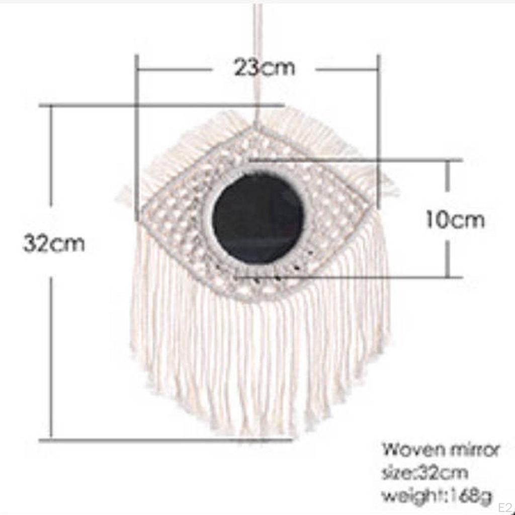 Hängender Wandspiegel Böhmen Fransen Ornament Handgefertigte Dekoration Dekorative Acryl für