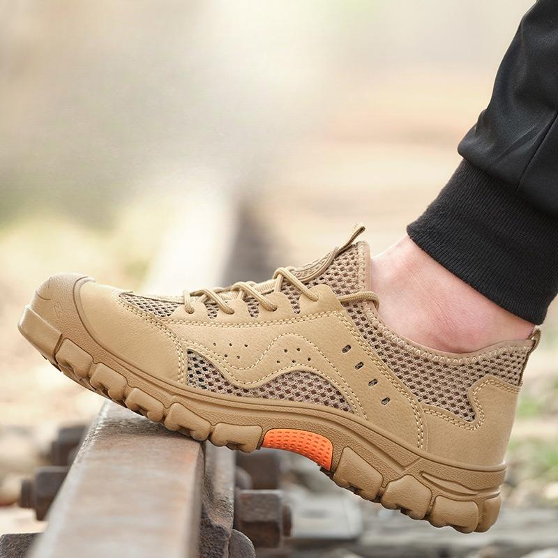 Fashion Summer New Unisex Safety Shoes Men Work Sneakers Indestructible Safety Boots Women Shoes Men Steel Toe Shoes Sport Style