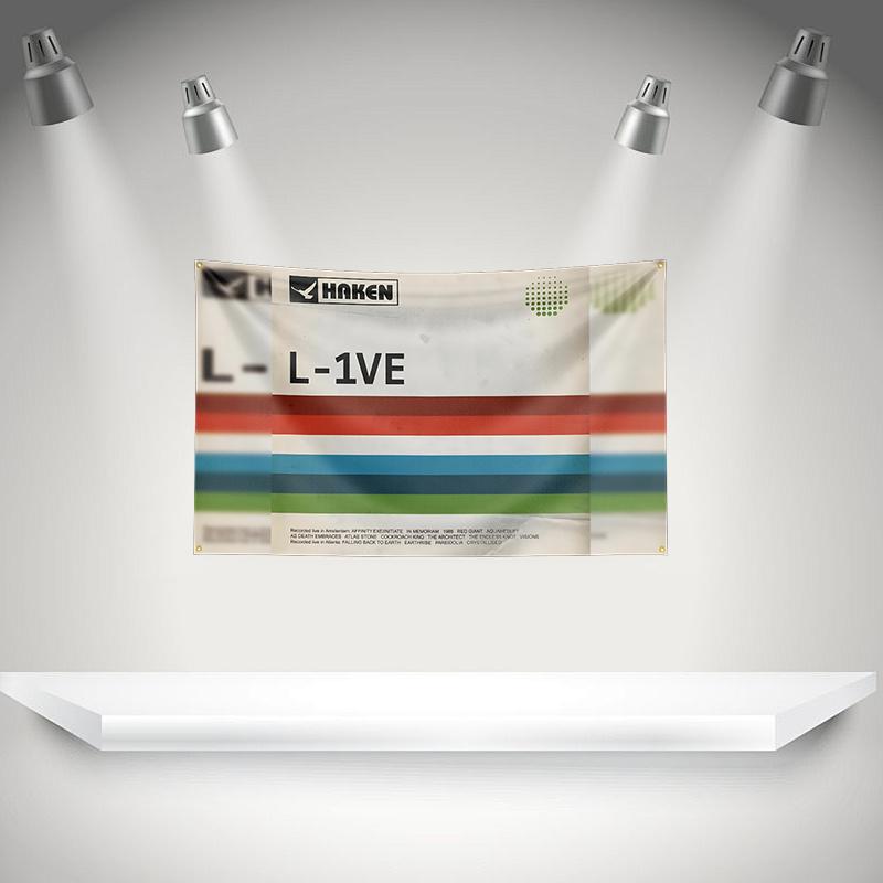 THE H-Haken Flag Rock Music Band Banner HD Printing Tapestry Exhibition, Music Band Fans, Garage Decor