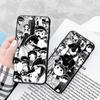 Black Case for Xiaomi Redmi 13C Note 9 iPhone XR 7 8 14 15 11 12 13 X XS Pro Max Samsung A25 S23 S24 FE Ultra Plus Komi San