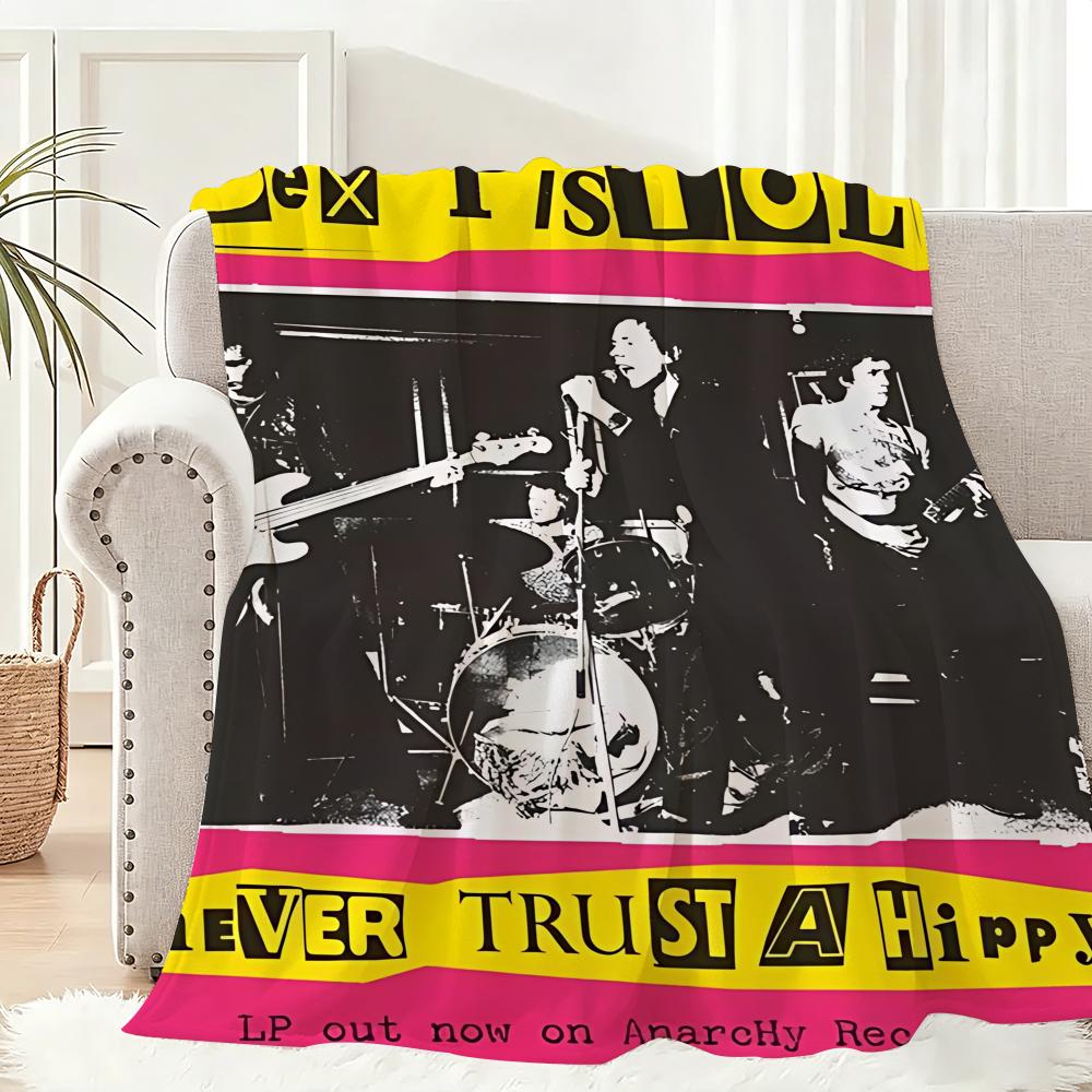 Rock Band S-Sex P-Pistols Wurfleichte 240g Flanelldecke Weich Hautfreundlich für Sommerkühlung
