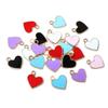 20pcs 13x11.5mm Enamel Small Cute Heart Charms Pendant DIY Jewelry Making Accessories Findings for Bracelet Earrings Keychains