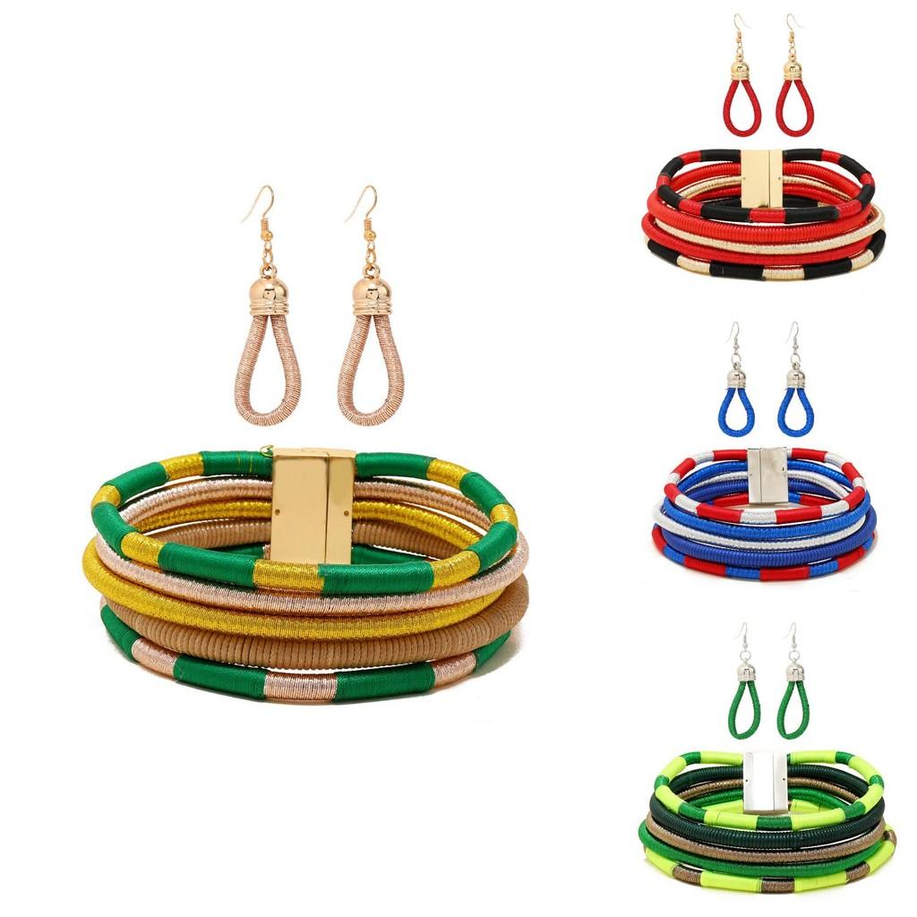 Jewelry Flare African Set With Electroplated Alloy Chains And Celestial Pattern Accessories Women For