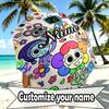 Custom Name Personalized Dandy's World Print Umbrella, Auto Open Close, 8‑Rib Sturdy Frame, Commute Camping Hiking Use, Birthday Gift