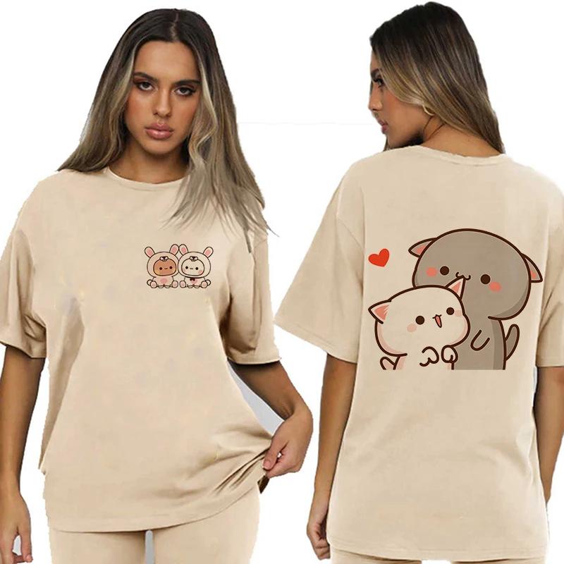 Bubu Dudu Velikost EU Topy Roztomilé tričko Manga Ženy Muži Legrační tričko Grafika Tričko pro volný čas Y2k Streetwear Kreslené gotické oblečení