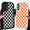Phone Case for Samsung Galaxy A17 A16 A15 A14 A13 Retro Classic Chess Board Grid A56 A36 A26 A55 A35 A25 A54 A34 A24 A53 A33 A23