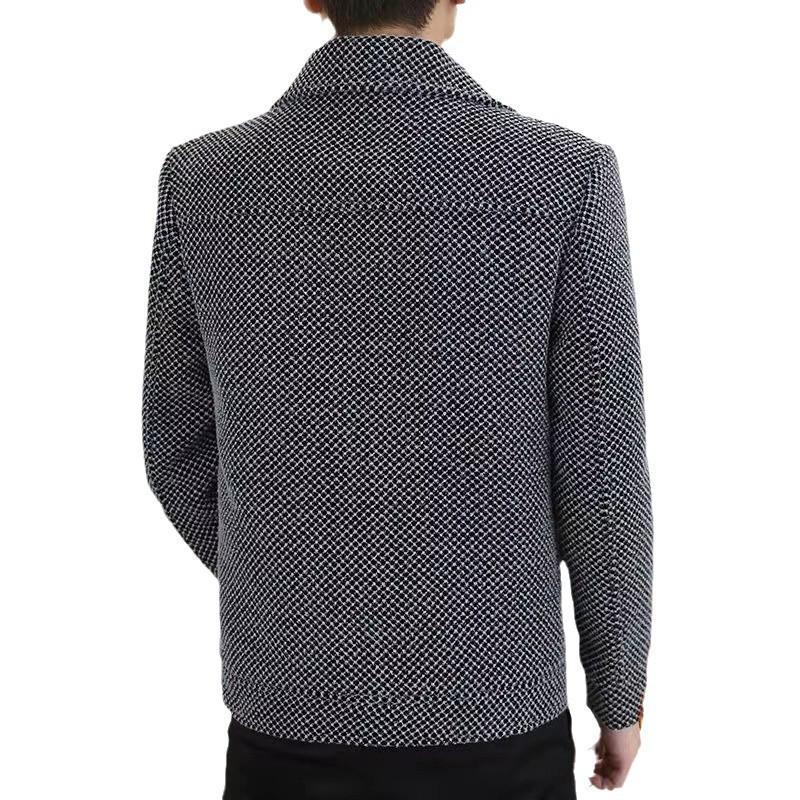 Autumn and Winter Coats, Men's Jackets, Trendy Woolen Men's Wear, Winter Casual Short Woolen Coats