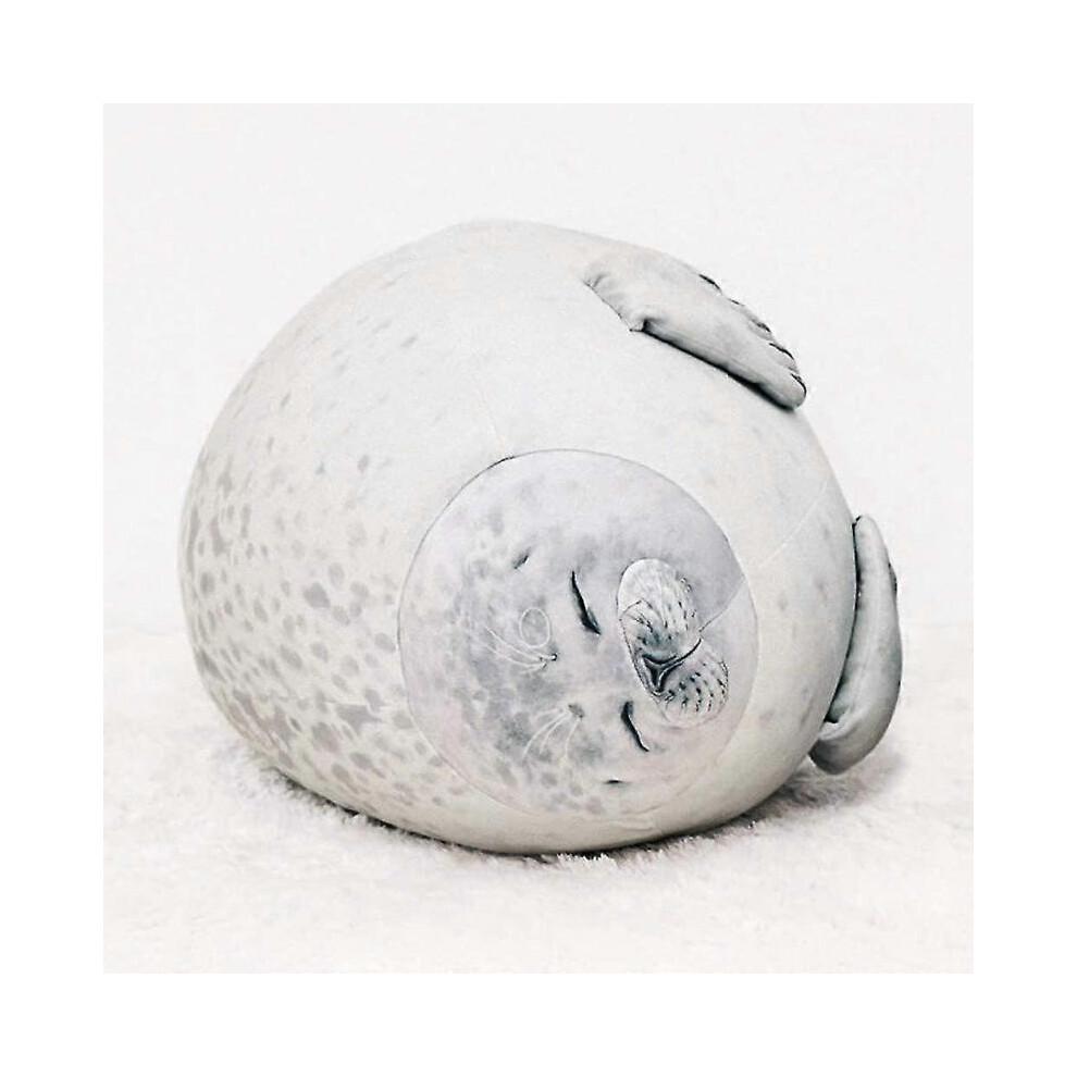 60cm Seal Animal Pillow, Chubby Blob Seal Pillow Cute Seal Stuffed Animal Cotton Plush Toy Pillow Comfortable Soft Seal Hugging Pillow Back Cushion, G