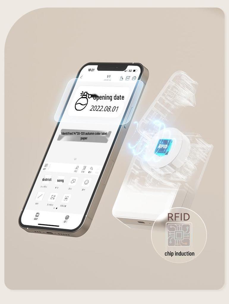 Smart 2" Portable Bluetooth Thermal Label Printer for Price Tags