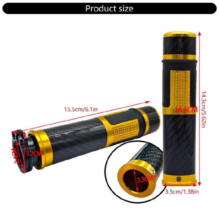 Stylish Carbon Fiber Design Motorcycle Grips Strong Strength Handlebar Providing Superior Grip Quick Install for Bikes