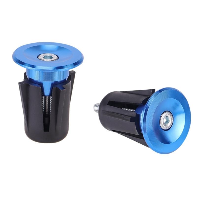 

Aluminum Alloys Bicycles Grip End Caps Road Bike Handlebar End Plugs Replacement Bike Grip handlebar End Caps Enduring синий